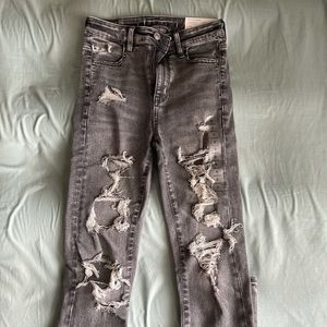 High rise skinny jeans